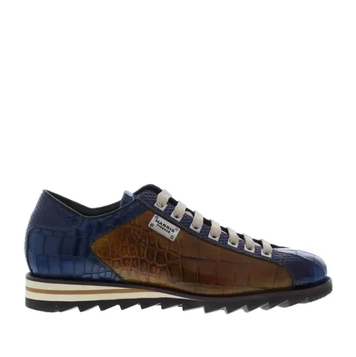 Harris 2817 Heren Sneaker Pitone Azzuro/Shade 188/Cocco