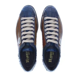 Harris 2817 Heren Sneaker Pitone Azzuro/Shade 188/Cocco