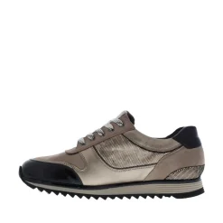 Hassia Porto H Dames Sneaker 1901 Taupe/Schwarz