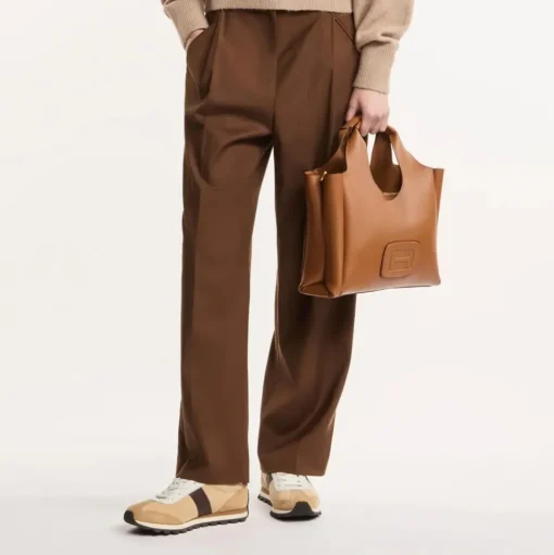 Hogan H Bag Shopping Tas Cognac Scuro