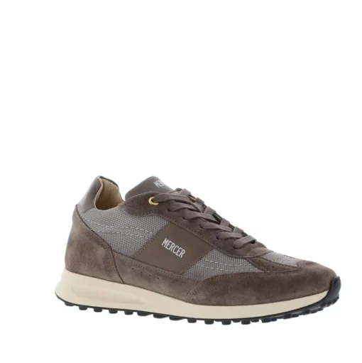 Mercer The Lebow Heren Sneaker Suede Taupe ME223004