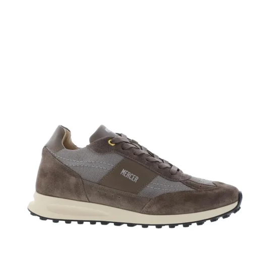 Mercer The Lebow Heren Sneaker Suede Taupe ME223004