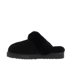 Never Mind Caiya Dames Pantoffel Black Suede