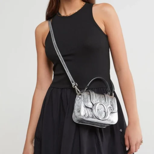 Otto d'Ame Tessorino Mini Dames Tas Argento
