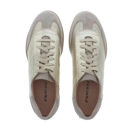 Rapid Soul Wiskje Perfo Dunne Zool Dk Beige Cow