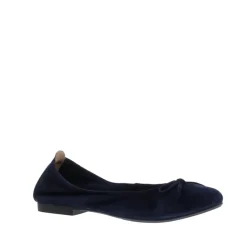 Si Haniya Dames Ballerina Dark Blue Suede
