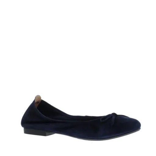 Si Haniya Dames Ballerina Dark Blue Suede