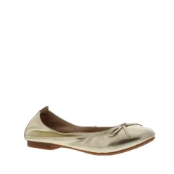 Si Haniya Dames Ballerina Gold Leather