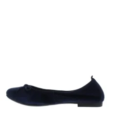 Si Haniya Dames Ballerina Dark Blue Suede