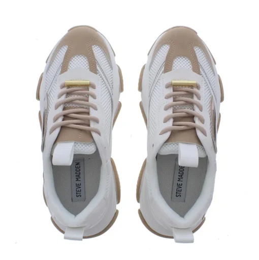 Steve Madden Possession Dames Sneaker Cream Rose Gold