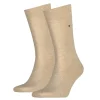 Tommy Hilfiger Classic 2-Pack Heren Sokken Light Beige