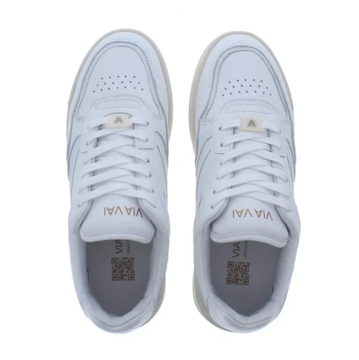 VIA VAI Sam Levi Dames Sneaker 02-001 Vitello combi Bianco