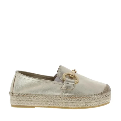 Viguera Dames Espadrille Elista Sahara Platino