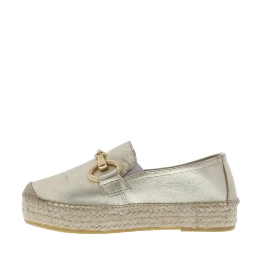 Viguera Dames Espadrille Elista Sahara Platino