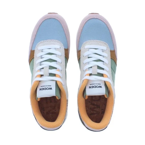 Woden Ronja Dames Sneaker 911 Algae Multi