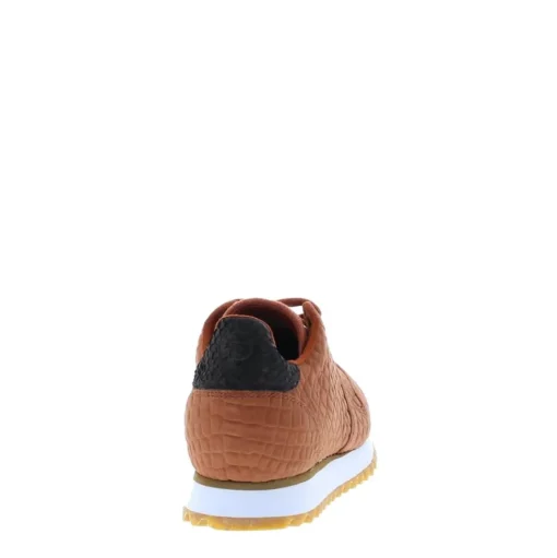 Woden Ydun Croco II Dames Sneaker Rust