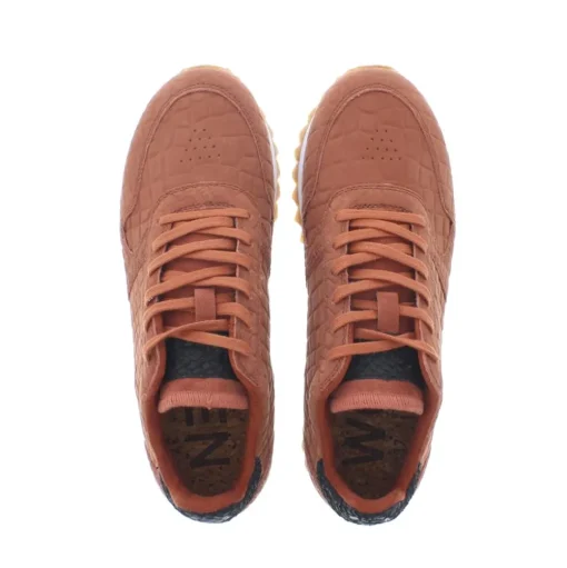 Woden Ydun Croco II Dames Sneaker Rust
